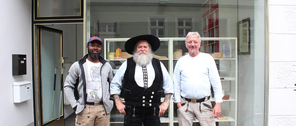 Charles Karikari, Horst Kahnert und Wilfried Knepper