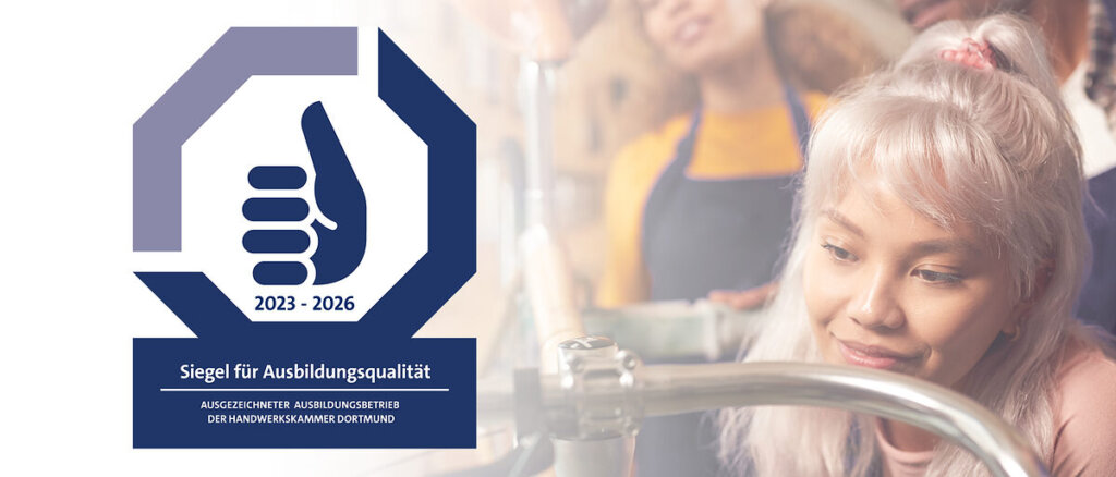 Collage Siegel für Ausbildungsqualität