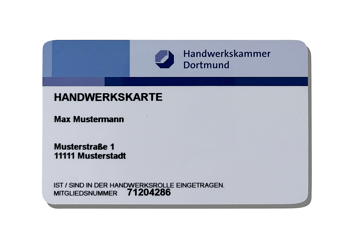 Musterhandwerkskarte