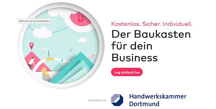 Baukasten Business Gründerplattform