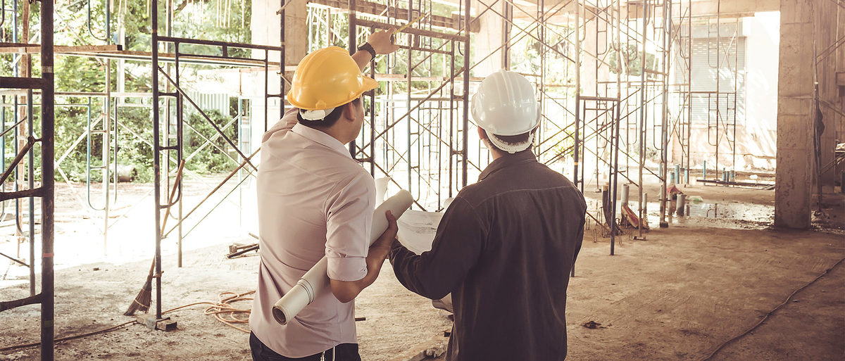 Bauleiter Architekt Gerüste