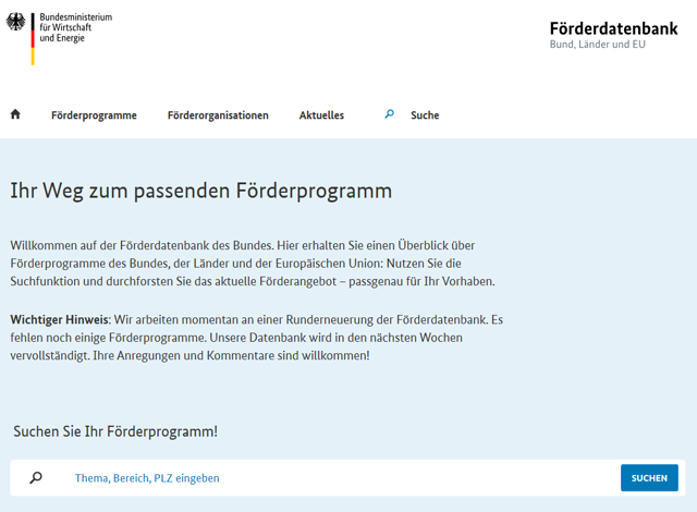 Förderdatenbank