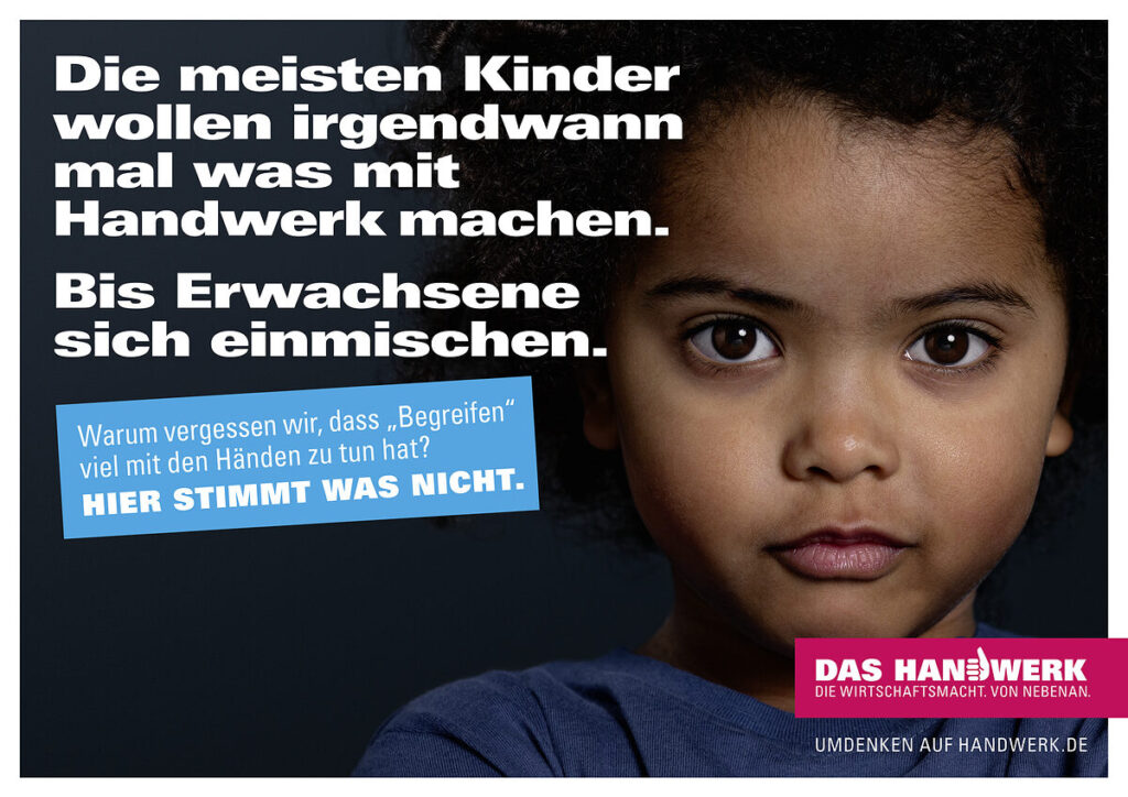 Hier stimmt was nicht - Die meisten Kinder wollen irgendwann mal was mit Handwerk machen