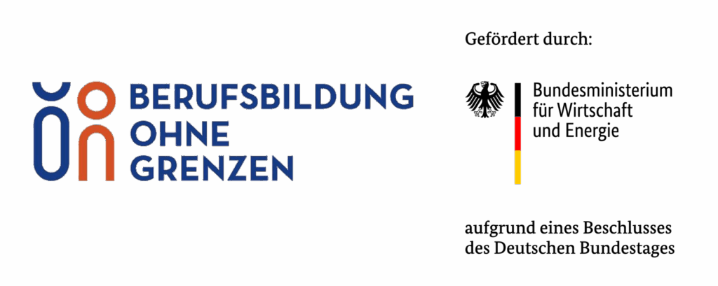 Berufsbildung ohne Grenzen und BMWK Logo