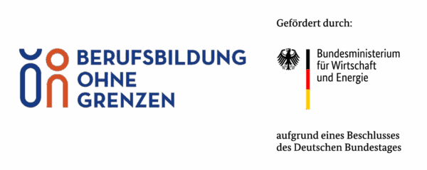 Berufsbildung ohne Grenzen und BMWK Logo